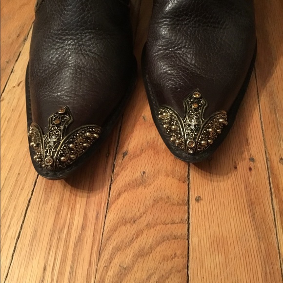 Embellished cowboy boots by Michael. - Picture 3 of 8
